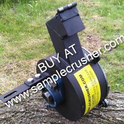 portable rock crusher powered by angle grinder mobile sampling crusher