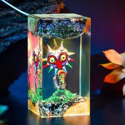 majora mask night lamp, zelda night light, master sword zelda figure, anime night lamp