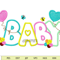 Cute Baby Embroidery Design