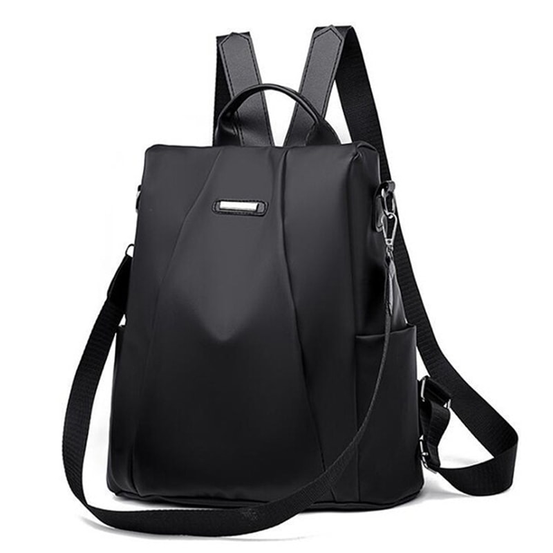 Womens Multifunctional Backpack For School Travel Casual Solid Color Shoulder Bag With Detachable 1