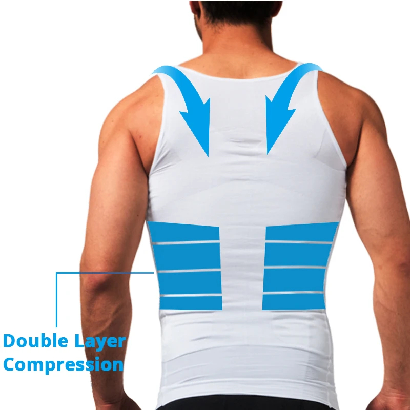 Mens Compression Sleeveless Jersey Fitness Tank Top For Gym Training Running Sports 2