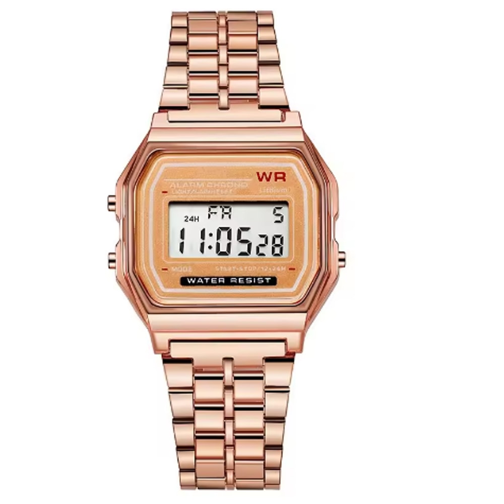 Retro Luxury Gold Rose Digital Display Watch For Men And Women 2