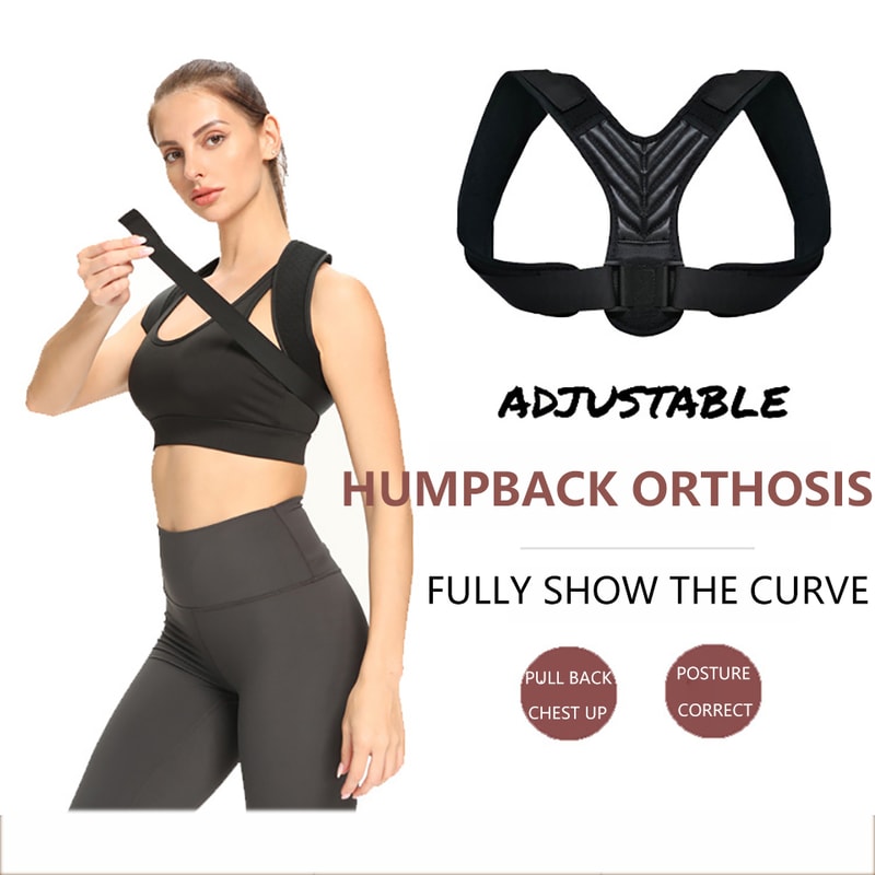 Adjustable Lumbar Posture Corrector For Men Women Back Support Strap Brace For Spine Shoulder Rel 1