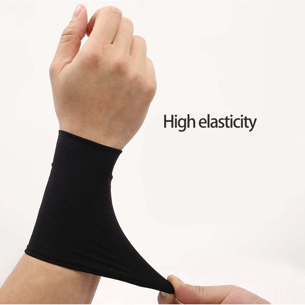 Personalized Elastic Ice Silk Arm Sleeves Outdoor Sunscreen Sports Wristband For Men Women 3