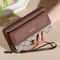 Classic Mens Faux Leather Wallet With Double Layer Snap Closure Zippered Card Holder Photo Compart 2