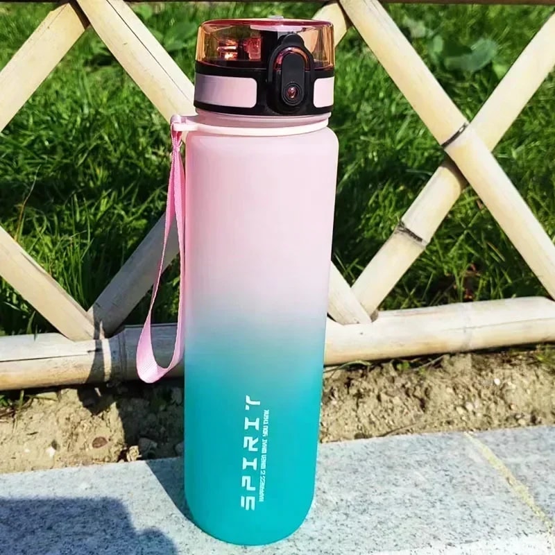 Large Capacity Sports Water Bottle For Men Women Portable Plastic Drinkware For Outdoor Fitness 4
