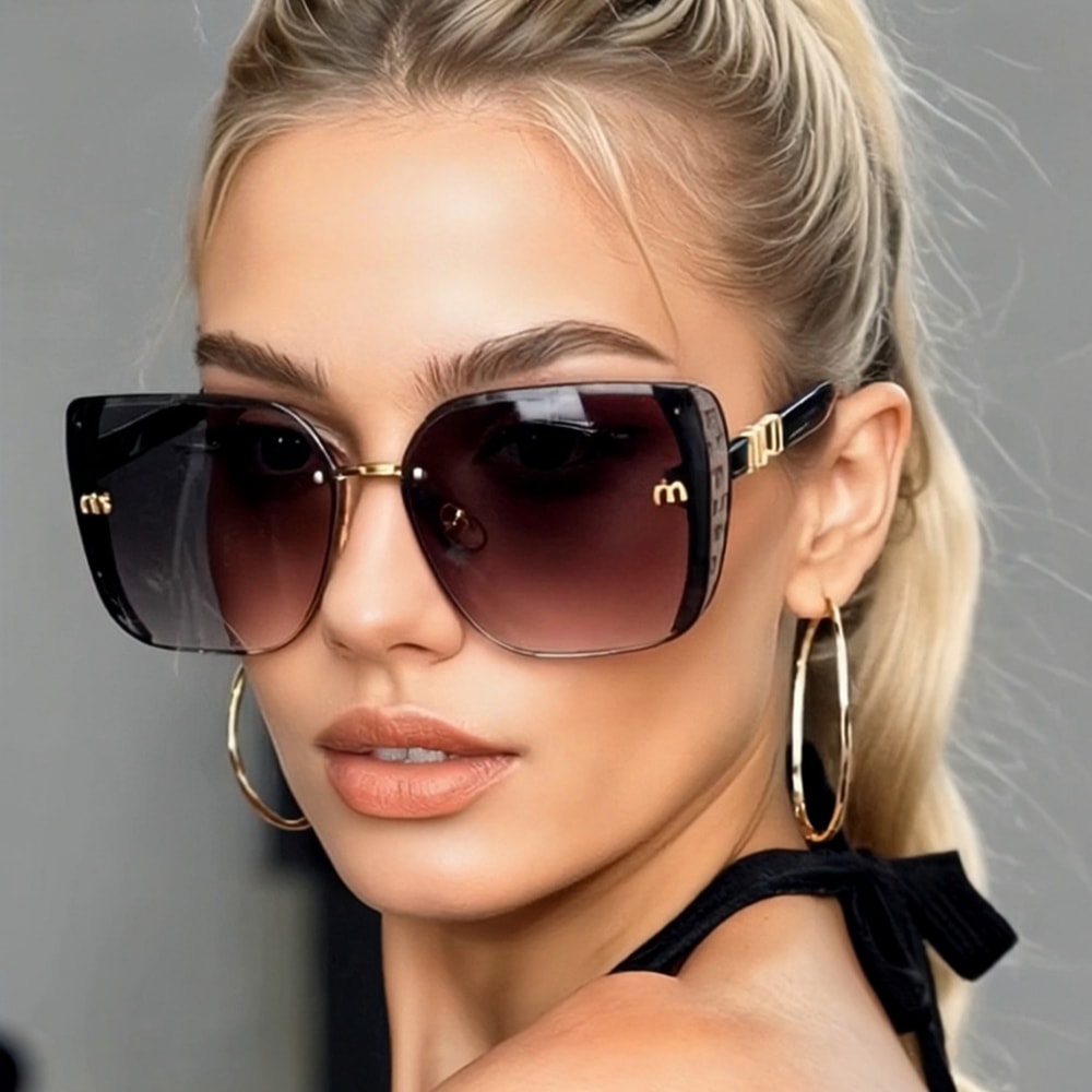 European And American Retro Style Womens Fashionable UV Protection Sunglasses 0