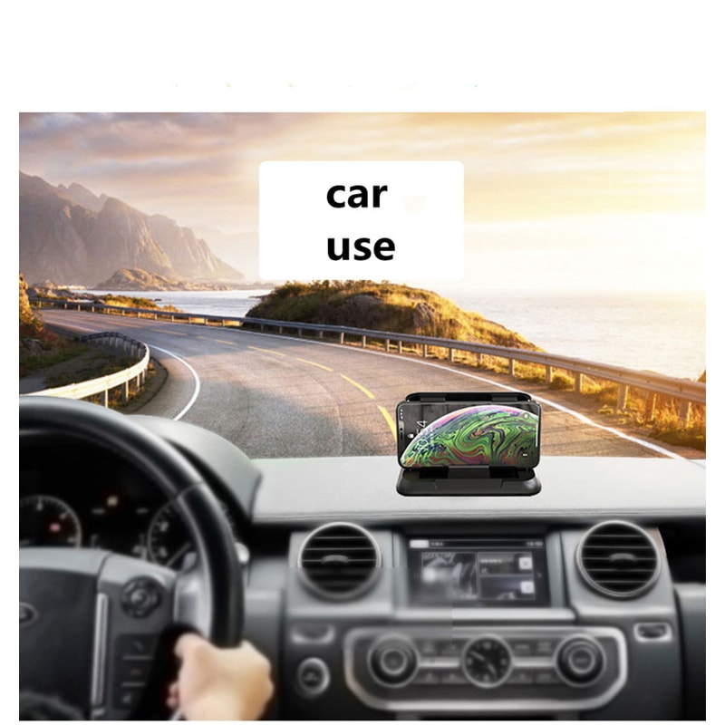 Universal Car Phone Holder Mount With AntiSlip Silicone Suction Pad Adjustable Smartphone Dashboard 2