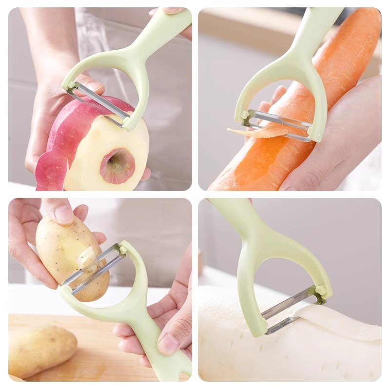 Stainless Steel Vegetable Peeler With PP Handle Multipurpose Kitchen Tool For Fruits Vegetables 2
