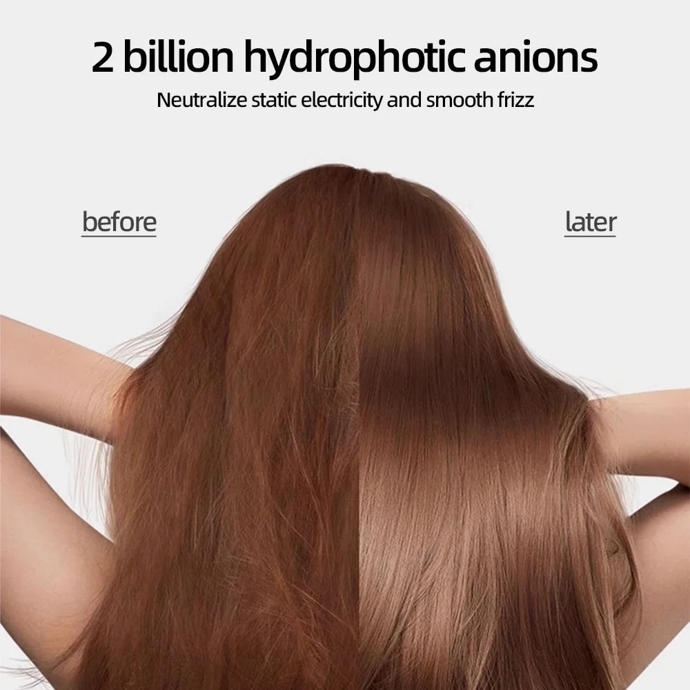 Professional Negative Ion Hair Dryer For Home Travel Leafless Design Portable Electric Salon Tool 2