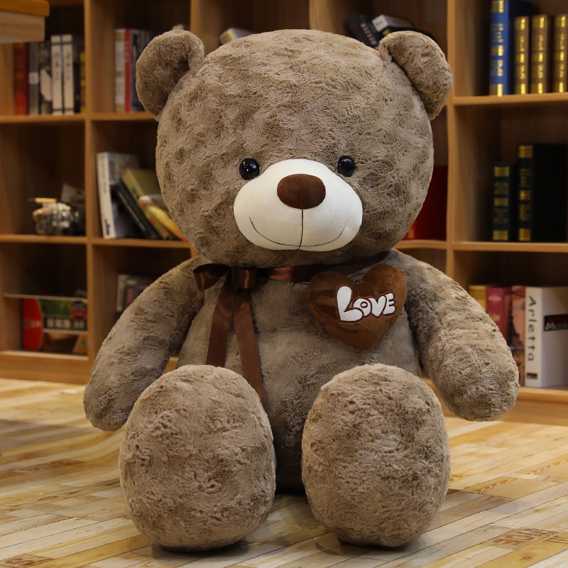 High Quality Teddy Bear With Love Plush Stuffed Animal Pillow For Kids Lovers 5