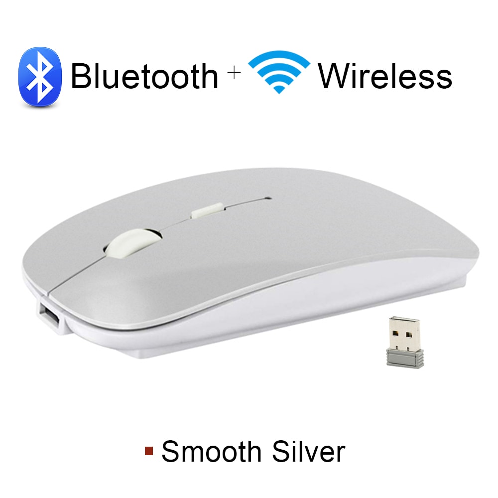 Ergonomic Rechargeable Wireless Bluetooth Mouse For Laptop And PC 5