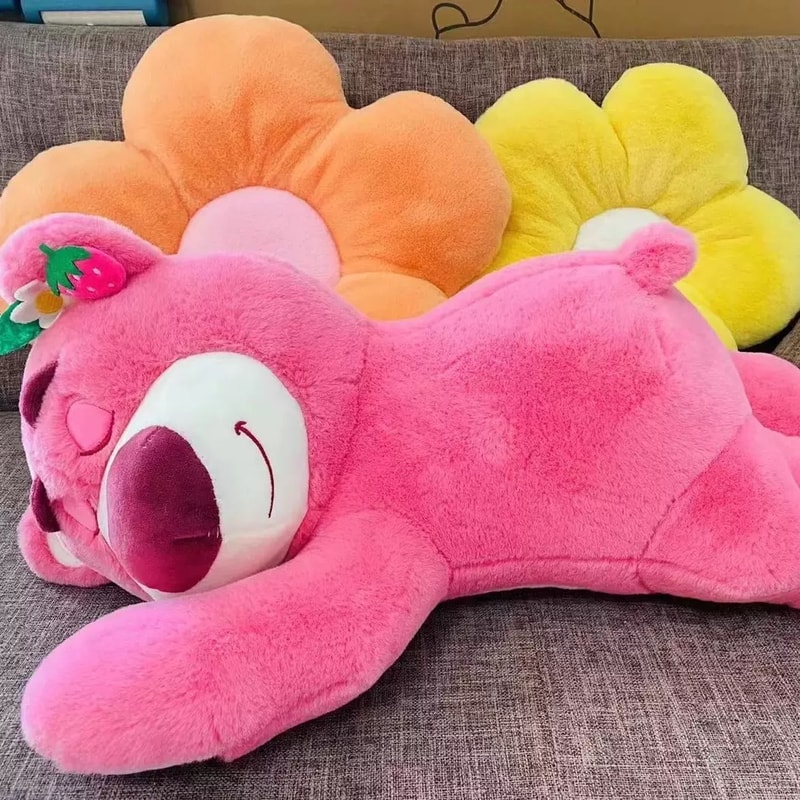 Toy Story Lotso Bear Plush Pillow Soft Strawberry Sofa Stuffed Toy For Kids Girls And Birthdays 2