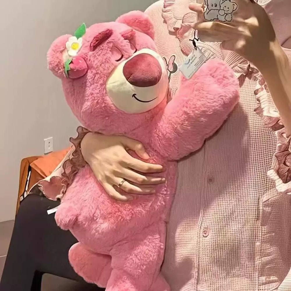 Toy Story Lotso Bear Plush Pillow Soft Strawberry Sofa Stuffed Toy For Kids Girls And Birthdays 3