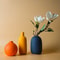 Nordic Ceramic Vase Simple Solid Color Art Flower Pot For Dining Room Shelf And Table Decor 0