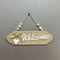 Vintage Welcome Sign With Heart Ornament Home Decor For Kitchen Bathroom And Outdoor Spaces 5