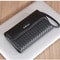 Premium Mens Leather Wallet European American Woven Pattern Multi Card Zipper Clutch 1