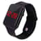 Simple Digital Watch For Men And Women Fashion LED Sports Watch With Black Silicone Wristband 1