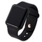 Simple Digital Watch For Men And Women Fashion LED Sports Watch With Black Silicone Wristband 4