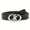 Stylish Oval Cross Metal Buckle Belt Durable Simple Universally Compatible Unisex Gift Idea For Men 3