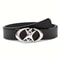 Stylish Oval Cross Metal Buckle Belt Durable Simple Universally Compatible Unisex Gift Idea For Men 3