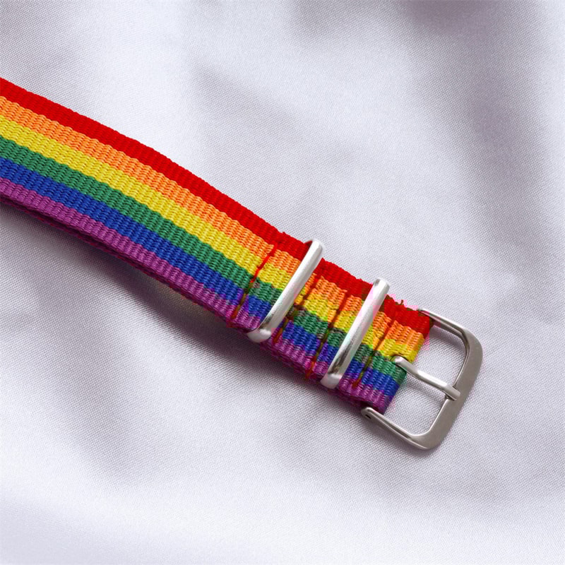 Rainbow Nylon Bracelet for Couples & Friends Braided Jewelry for Men and Women