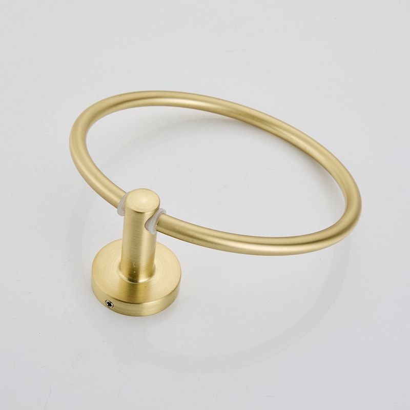 Stainless Steel Bathroom Towel Ring Modern Round Hand Towel Holder 0