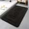Soft Water Absorbing Bathroom AntiSlip Mat Flannel Fabric Door Mat For Home Decoration 2