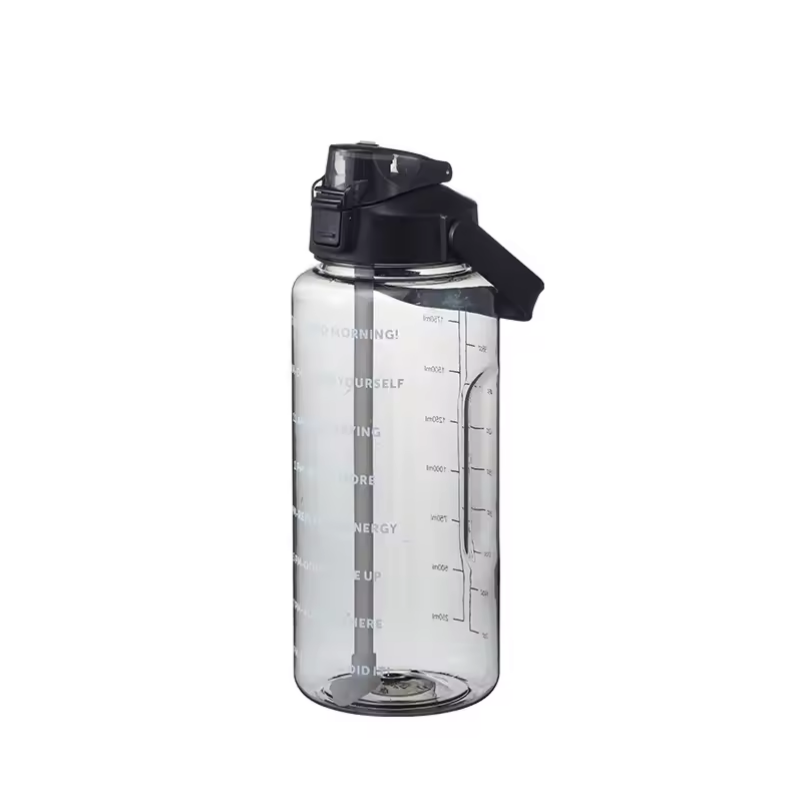 Large Portable Water Bottle With Straw Ideal For Fitness Sports And Travel Universal Design 4