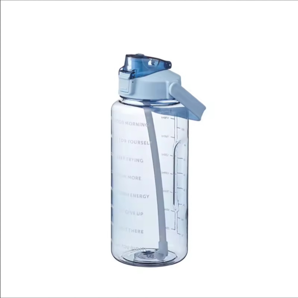Large Portable Water Bottle With Straw Ideal For Fitness Sports And Travel Universal Design 6