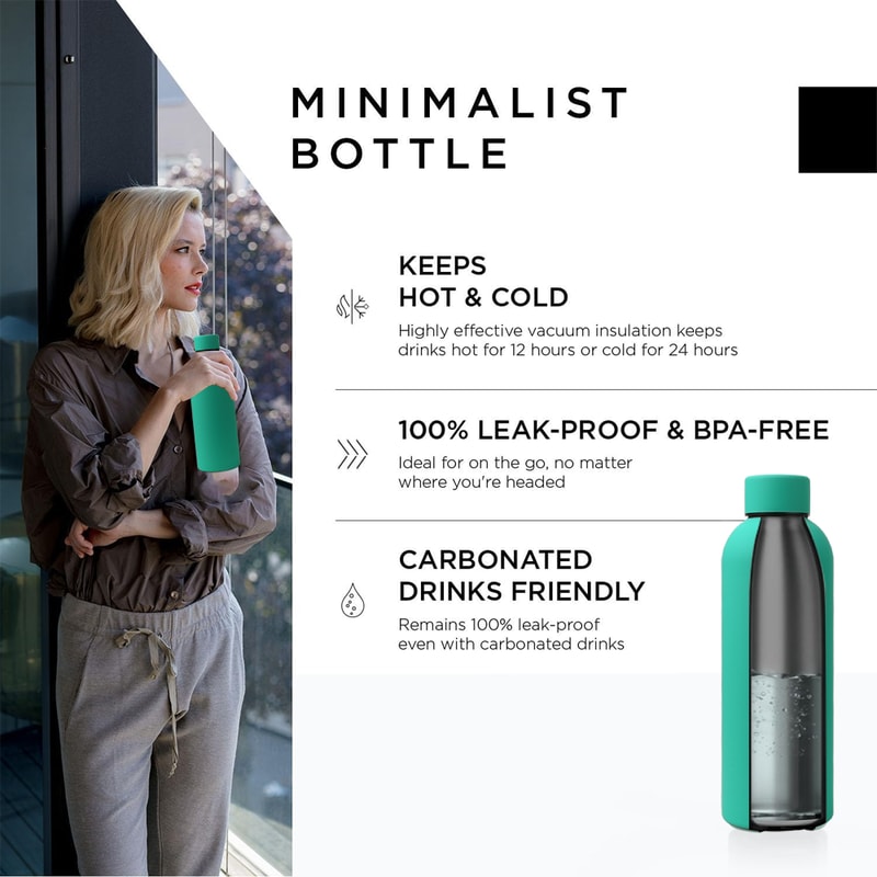 Stainless Steel Insulated Thermos Bottle Vacuum Sealed Sports Tumbler For Coffee Water 1