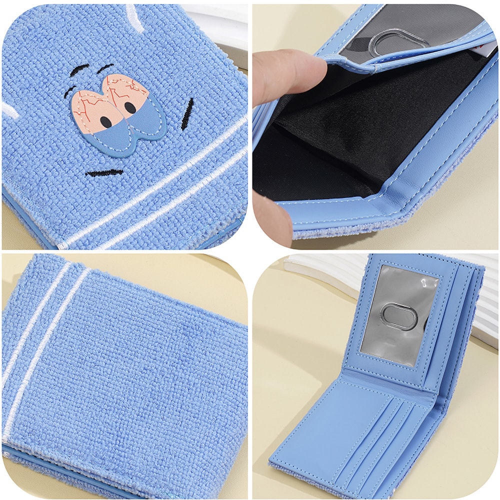 Cute Plush Cartoon Wallet For Women Soft Fuzzy PU Leather Coin Purse With Zip Closure Ideal Casual 3
