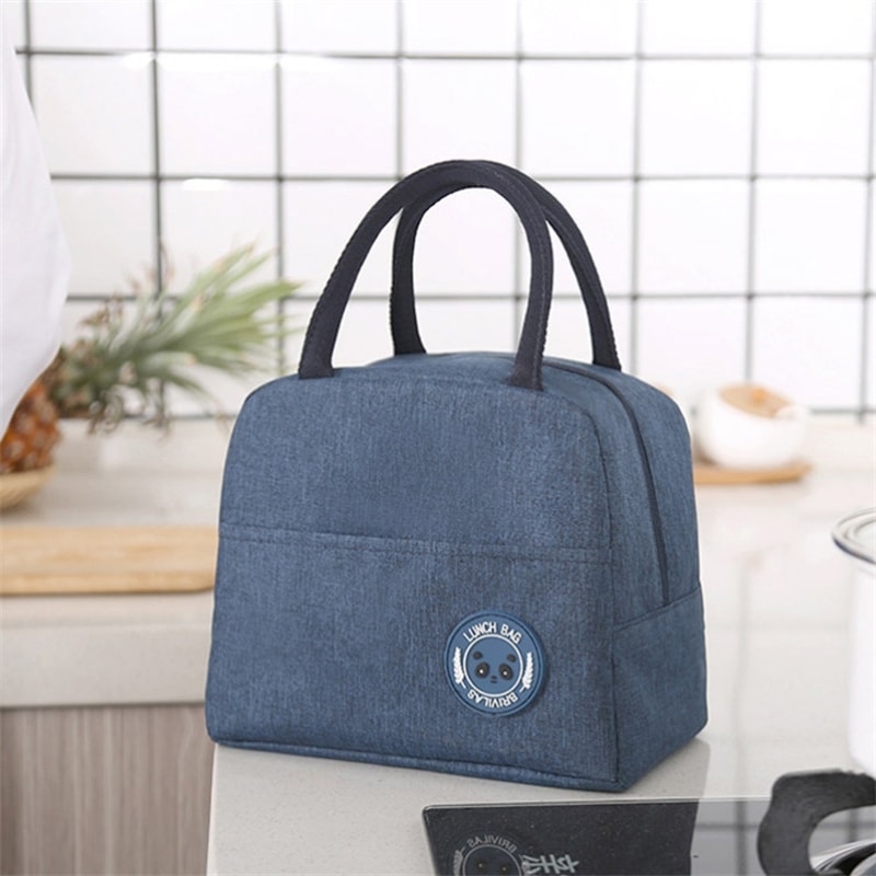 Durable Small Portable Thermal Lunch Bag Insulated Cooler Cartoon Food Box For Students 2