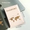 Slim PU Passport Holder Travel Essential With Cove Map Design 3