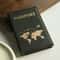 Slim PU Passport Holder Travel Essential With Cove Map Design 4