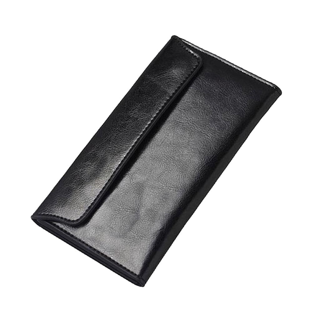 Slim Genuine Leather Wallet For Women Luxury Design Long Clutch With Card Holder And Coin Purse 0