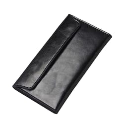 slim genuine leather wallet for women luxury design long clutch with card holder and coin purse