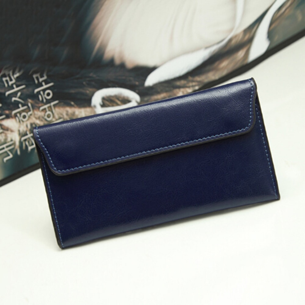Slim Genuine Leather Wallet For Women Luxury Design Long Clutch With Card Holder And Coin Purse 4