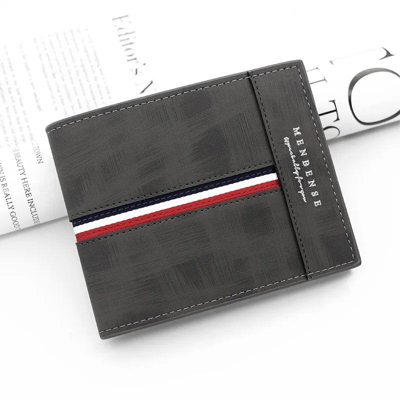 Luxury Slim Short Mens Wallet High Quality PU Leather Card Holder With Coin Pocket Small Compact Ma 3