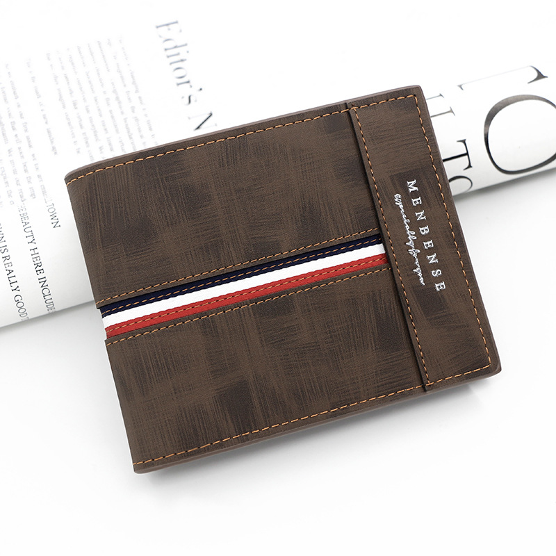 Luxury Slim Short Mens Wallet High Quality PU Leather Card Holder With Coin Pocket Small Compact Ma 4