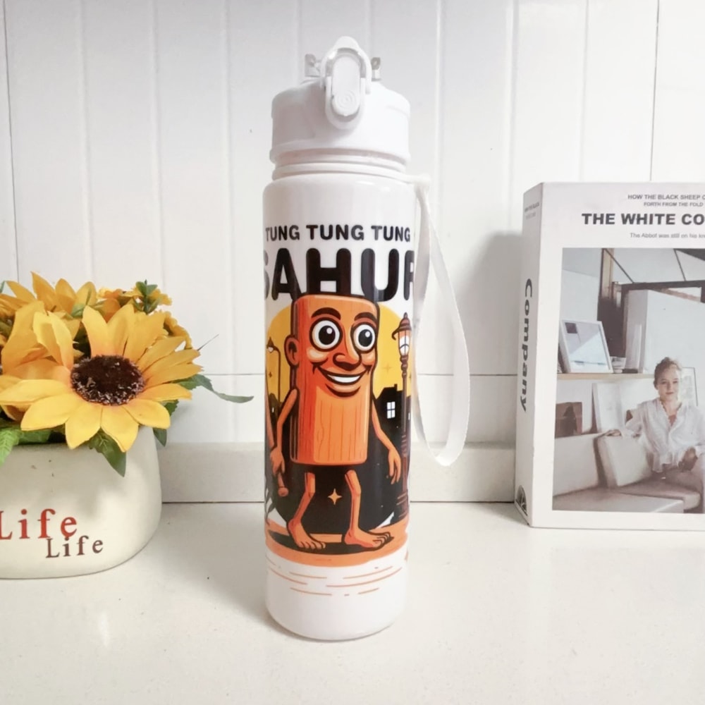 Italian Brainrot Cartoon Water Bottle Fun Outdoor Sports Cup For Active Lifestyles 1