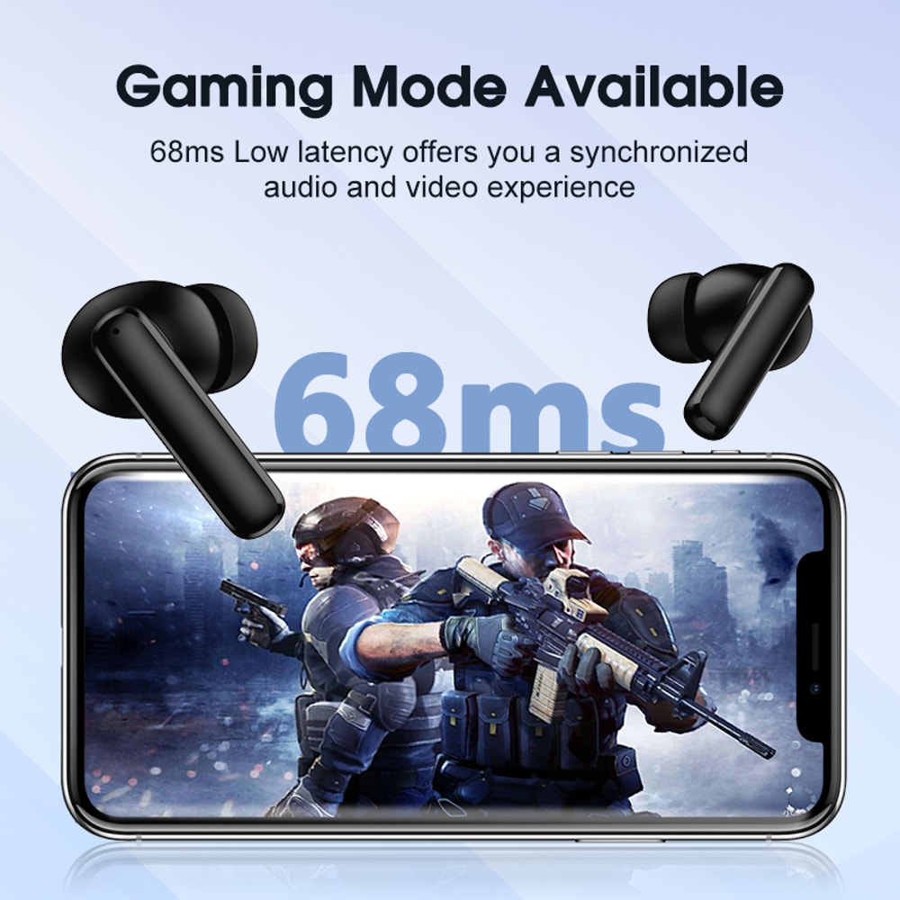 Wireless Bluetooth Earphones With Active Noise Cancellation And ENC Microphone 5