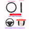 Lambskin Leather Sports Car Steering Wheel Cover Premium Comfort Style 3