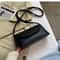 Leather OneShoulder Crossbody Small Square Bag For Women 4