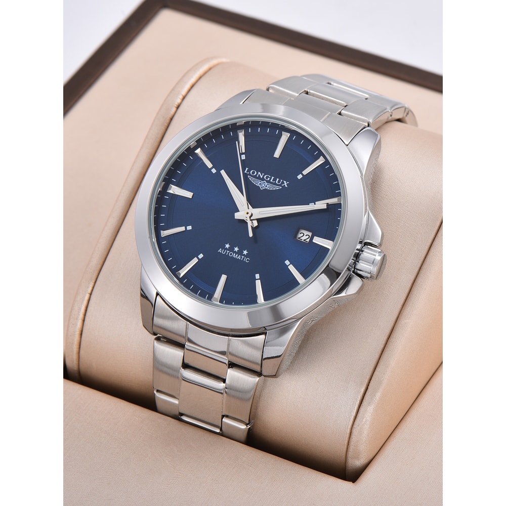 Mens Automatic Business Watch Waterproof Stainless Steel Luminous Mechanical Watch 2