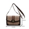 Classic Quilted Geometric Print Shoulder Bag With Adjustable Strap 1