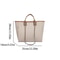 Fashionable Canvas Tote Bag With Chain And Zipper Large Capacity Womens Shoulder Bag For Commuter S 1