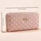 Double Zipper Wallet For Women And Men Stylish Long Coin Purse Cards Holder Wristlet Clutch And Mon 1