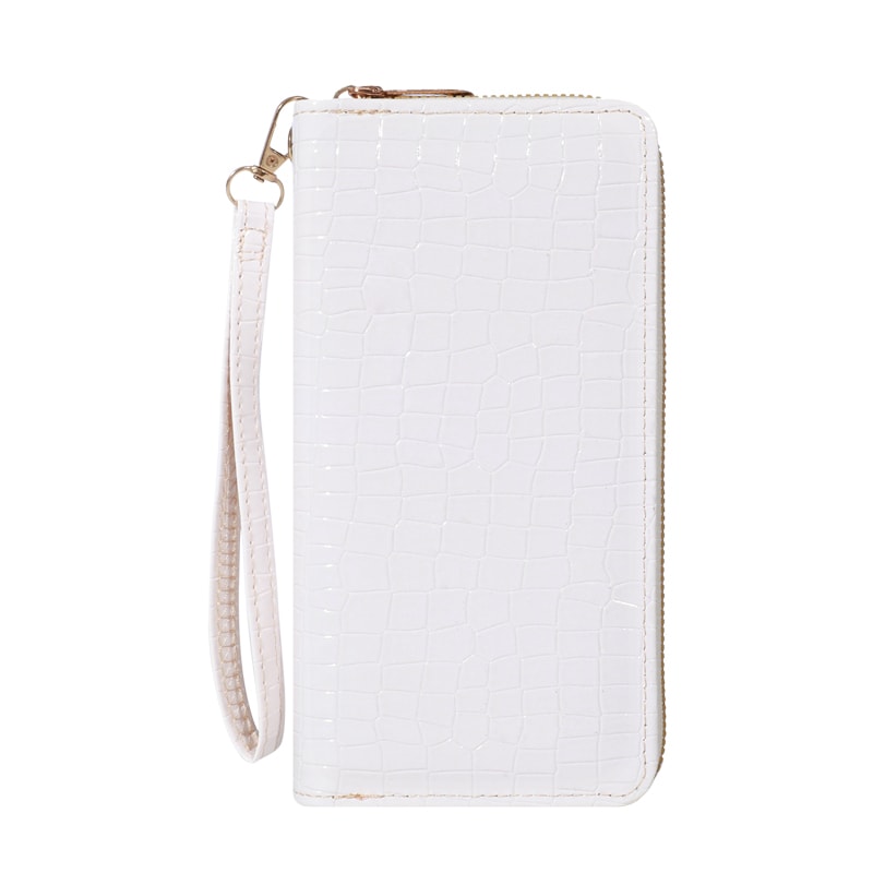 Elegant Large Capacity Wallet Clutch Purse With Zipper Multiple Card Holder Slots And Compartments 8