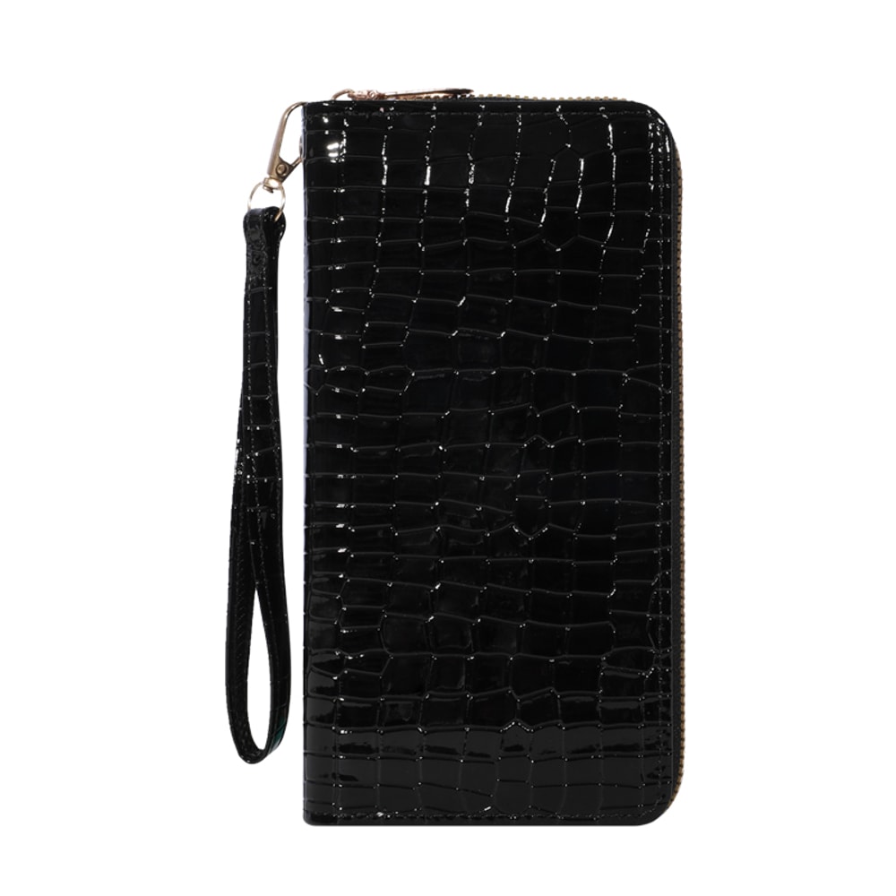 Elegant Large Capacity Wallet Clutch Purse With Zipper Multiple Card Holder Slots And Compartments 10